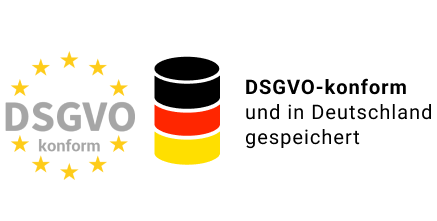 DSGVO-konform gespeichert in Deutschland