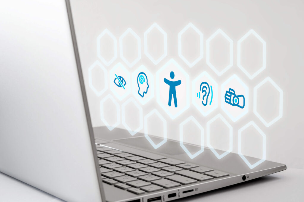 BFSG Barriefreiheitsgesetz Laptop